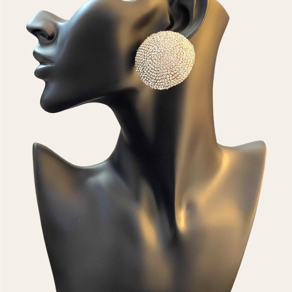 Statement bling earrings!!